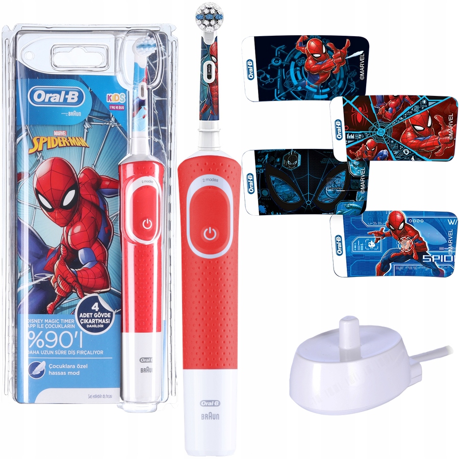 Elektrická zubná kefka Oral-B Spiderman B08HVX3LWQ